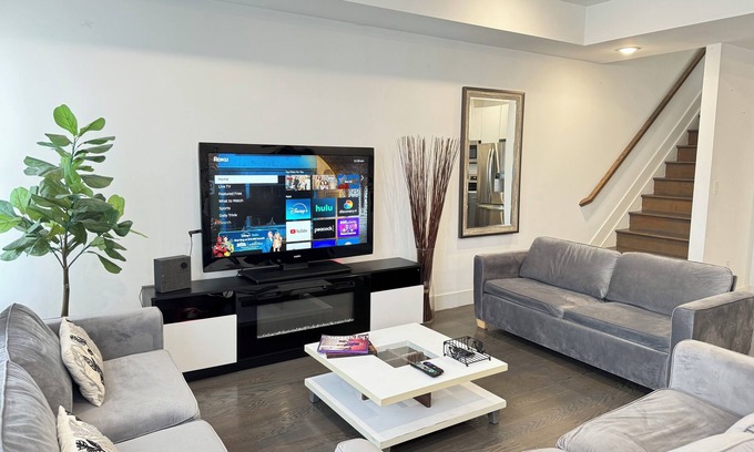 Jersey City Appartement | Amazing rooftop views of NYC+FREE parking+Washer&Dryer