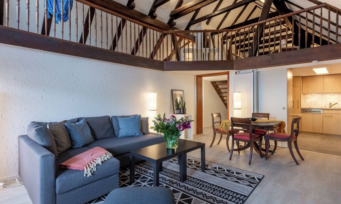Arth Appartement | Amazing Swiss chalet style apartment with stunning view on mountain and lake Zug