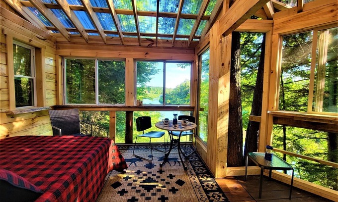 Boonville Cabine | AMAZING TREE HOUSE ON BLACK RIVER NEAR OLD FORGE, NY