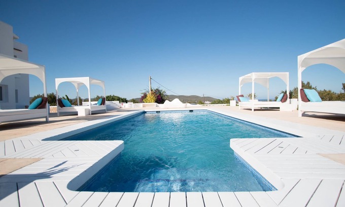 Santa Eulalia del Rio Maison | SUPERBE VILLA PRIVÉE ET VUE MER, WIFI, A / C, PISCINE PRIVÉE