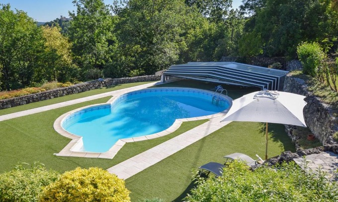 Roquecor Maison | Ancienne tour de guet à Roquecor avec piscine privée