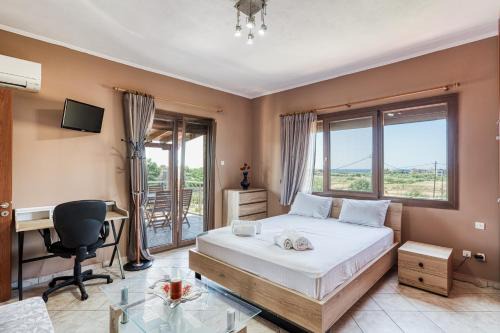 Mastichochoria Appartement | Antonela's Holiday Cottage in the countryside - Elevated View