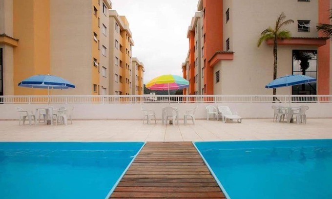 Ipiranguinha Appartement | APÊ SUN WAY TOP - Ar Condicionado, Piscina, Churrasqueira, Wi-Fi e itens de praia