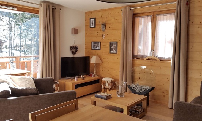 Les Gets Appartement | Appart. 3*K2-LES GETS-6 Pax-70 m2-WIFI-2 CH*2SDB-150m. TELESIEGE PERRIERES EXPR