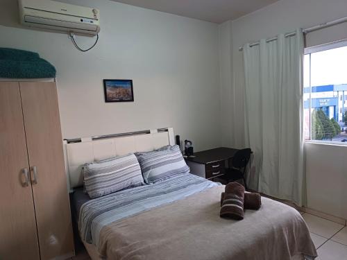 Santo Angelo Appartement | Apart próximo a Unimed, Catedral e HSA de 2 quartos com AR, mini-Academia e garagem no Centro-sul