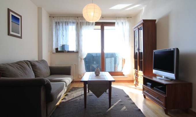 Srodmiescie Appartement | Appartement Sea Towers IV avec balcon et vue sur la mer