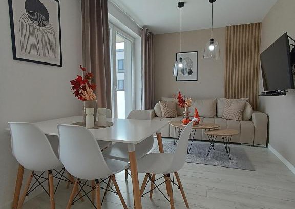 Biskupiec Appartement | Apartament z 2 sypialniami - Nova Ludova - blisko 2 jezior