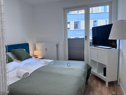 Altstadt Appartement | Aparthotel an der Schlachte-Bremen City-Boxspringbett -free parking