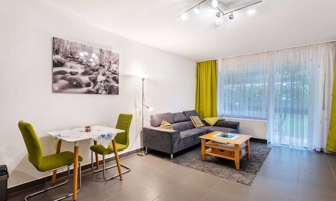Stryck Appartement | Appartement 'Gästehaus Strycktal 2 Typ 07' avec terrasse privée, jardin privé et Wi-Fi