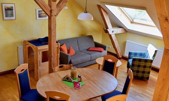 Nisdorf Appartement | Apartment 13 Seeadler in the attic - Baltic Sea vacation at the Bio-Hotel Gut Nisdorf