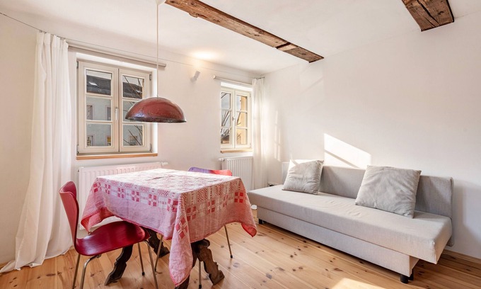 Wachwitz Appartement | Appartement '2 Zimmer Ferienwohnung Elbblick' avec terrasse partagée, jardin partagé et Wi-Fi