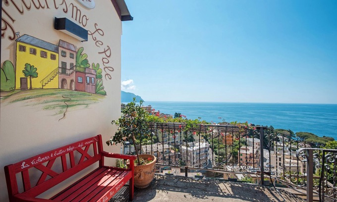 Pieve Ligure Appartement | Apartment 'Agriturismo Le Pale - Gardenia' with sea view, Wi-Fi and air conditioning