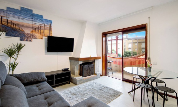 Mozelos Appartement | Appartement "Barrinha Beach" avec vue sur la mer, terrasse partagée et Wi-Fi