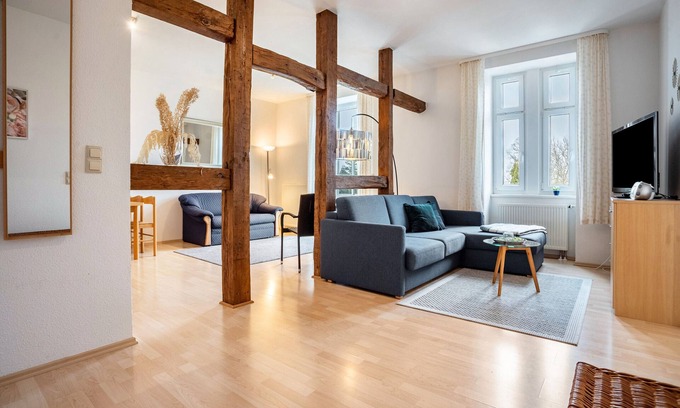 Muritz Appartement | Appartement 'Burgherr 10' dans un hôtel avec jardin partagé, balcon et Wi-Fi