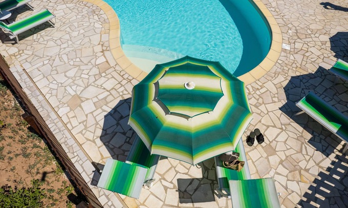 Aglientu Appartement | Appartement 'Casa Lentischio Piscina Evista Mare' avec vue sur la mer, piscine partagée et Wi-Fi