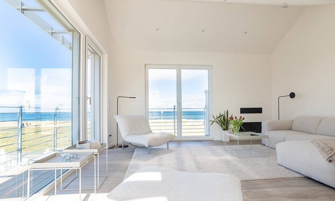 Kalifornien Appartement | Appartement 'Ferienwohnung Steuerbord' avec vue sur mer, balcon et Wi-Fi