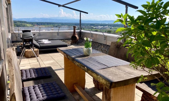 Bechlingen Appartement | Appartement "Dmon-Home" avec vue sur le lac, terrasse privée et Wi-Fi