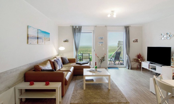Borkum Appartement | Appartement 'Dünenrose' avec Wi-Fi