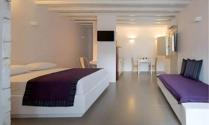 Psathi Maison | Appartement 'Katoikia No2 Ground Floor 45 Square' avec vue sur les montagnes, Wi-Fi et climatisation