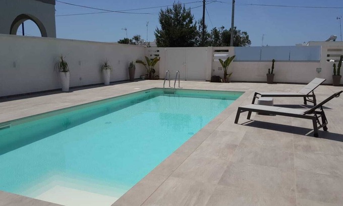 Torre Suda Appartement | Appartement "Elite Luxury Residence 2" avec vue sur la mer, piscine, Wi-Fi et terrasse