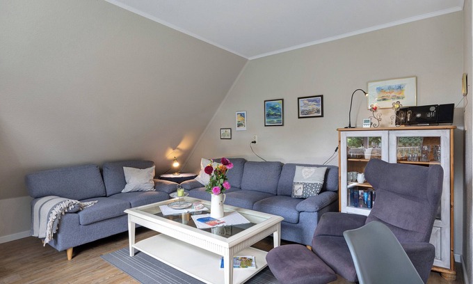 Nordstrand Appartement | Appartement "Elke Volkerts" avec terrasse privée et jardin partagé