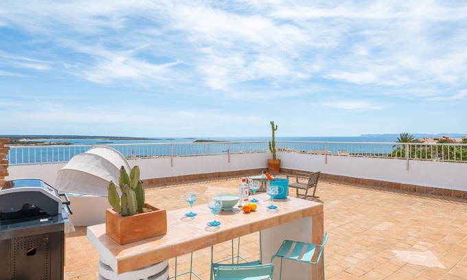 Colonia Sant Jordi Appartement | Appartement "Beachfront Penthouse" avec vue sur la mer, Wi-Fi et climatisation