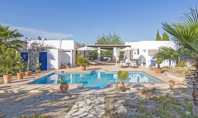 Santa Eulalia del Rio Maison | Appartement avec beau jardin et piscine