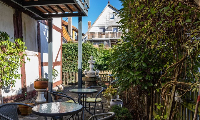 Lauterbach Appartement | Apartamento 'Eulennest' con jardín compartido, balcón y Wi-Fi