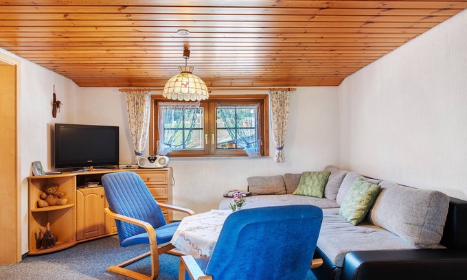 Furtwangen Appartement | Apartment 'Feldbergblick' with Mountain View, Shared Garden and Wi-Fi