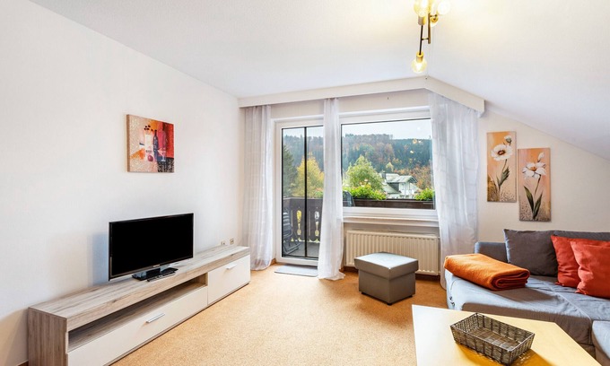 Stryck Appartement | Appartement "Ferienwohnung 4" avec jardin partagé, balcon et Wi-Fi