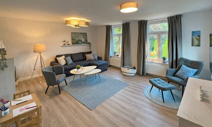 Steinbergkirche Appartement | Appartement 'Ferienwohnung Ankerleicht' avec terrasse partagée, jardin partagé et Wi-Fi