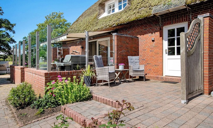 Nordstrand Appartement | Appartement 'Ferienhof Jacobsen 6' avec terrasse partagée, jardin partagé et Wi-Fi