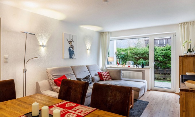 Mittenwald Appartement | Appartement 'Ferienwohnung Alpenglück' avec vue sur les montagnes, terrasse et Wi-Fi