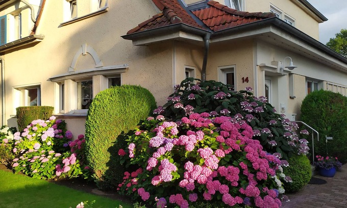 Stralsund Appartement | Appartement 'Ferienwohnung Bleichen' avec piscine privée, jardin partagé et Wi-Fi