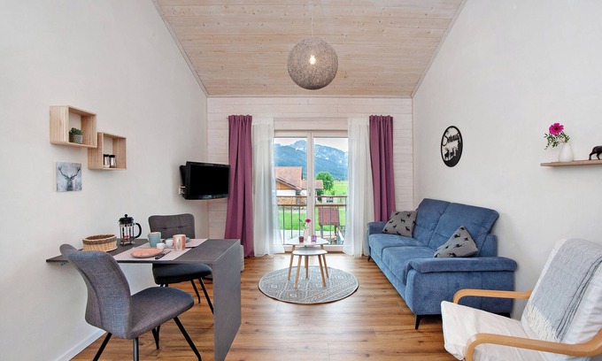 Halblech Appartement | Appartement 'Ferienwohnung Junge' avec vue sur les montagnes, balcon et Wi-Fi