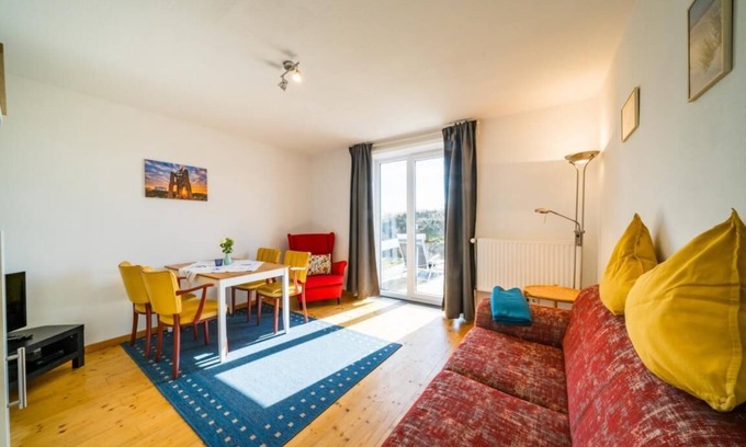 Borkum Appartement | Appartement 'Ferienwohnung Sanddorn' avec terrasse privée et Wi-Fi