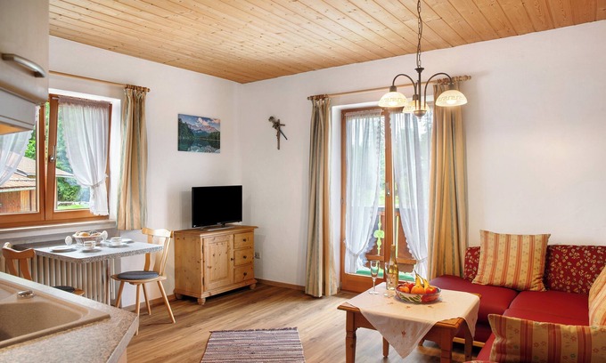 Obergrainau Appartement | Appartement 'Ferienwohnung Zugspitze' avec vue sur les montagnes, balcon et Wi-Fi