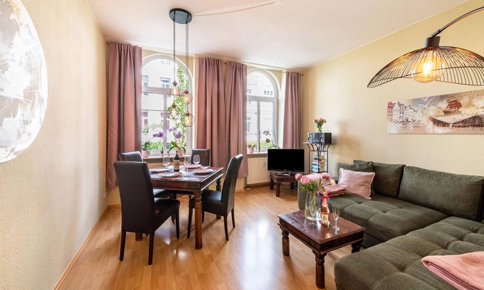 Stadtmitte Appartement | Appartement 'Ferienwohnung 'rostocker 7'' avec balcon et Wi-Fi