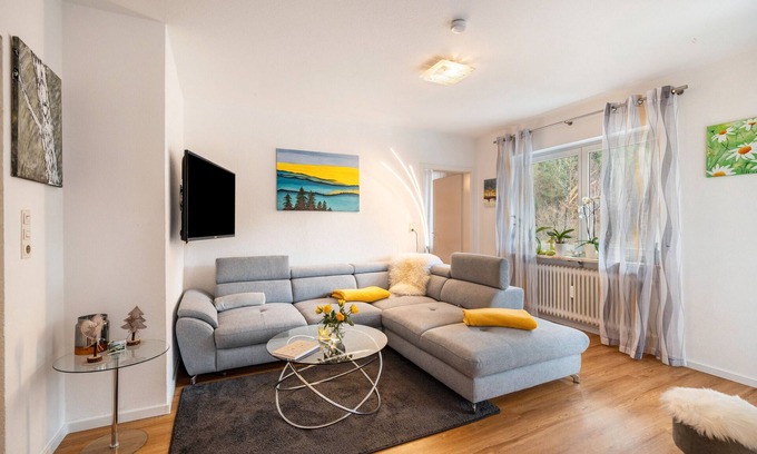Hornberg Appartement | Appartement "Gaby Lehmann" avec terrasse privée, jardin partagé et Wi-Fi
