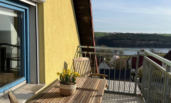 Absberg Appartement | Appartement 'Galeriewohnung Mit Seeblick' avec vue sur le lac, balcon et Wi-Fi