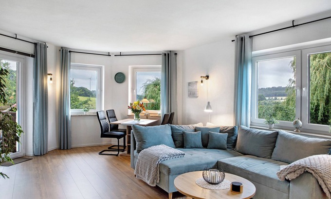 Habichtswald Appartement | Appartement "Glücksmomente" avec balcon et Wi-Fi