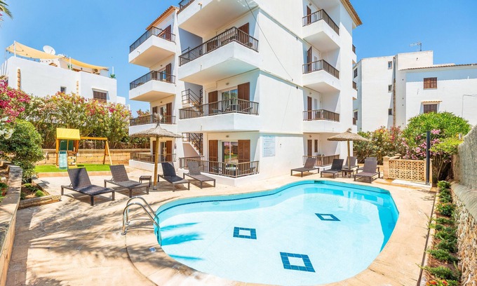 Cala Ferrera Appartement | Appartement 'Gran Sol Family 1' avec piscine partagée, Wi-Fi et climatisation