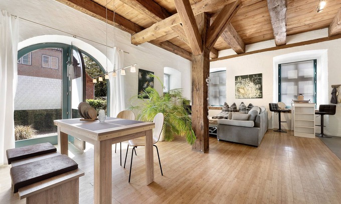 Holtenau Appartement | Appartement "Haus Förde Kanalpackhaus" avec vue sur la mer, terrasse partagée et Wi-Fi