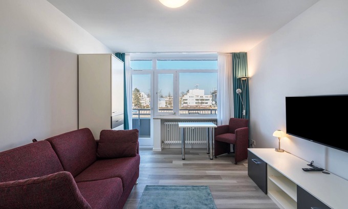 Furstenfeldbruck District Appartement | Appartement 'Huber Living Single Plus 110' avec balcon et Wi-Fi