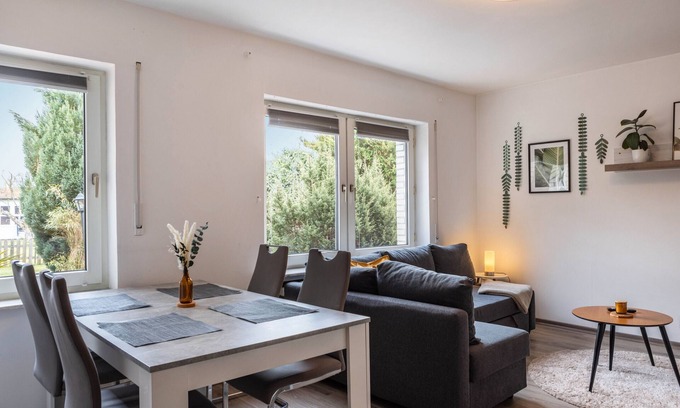 Sachsenhausen Appartement | Appartement "Im Kleinen Feld" avec terrasse privée, jardin privé et Wi-Fi