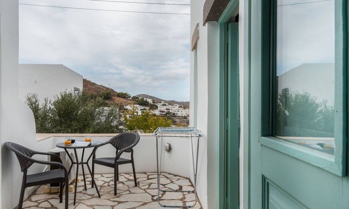 Skala Appartement | Appartement dans un hôtel 'Family Room No 1' avec piscine partagée, Wi-Fi et climatisation