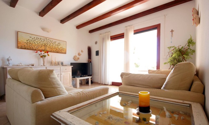 Porto San Paolo Appartement | Appartement dans villa avec splendide vue mer et jardin
