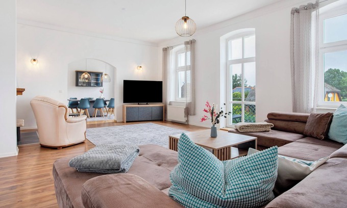 Altefaehr Appartement | Appartement 'Inselglück' avec vue sur le lac, jardin partagé et Wi-Fi