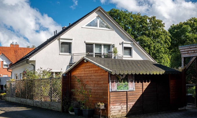 Horst Appartement | Appartement 'Ferienwohnung Krobjinski' avec piscine partagée, terrasse privée et Wi-Fi