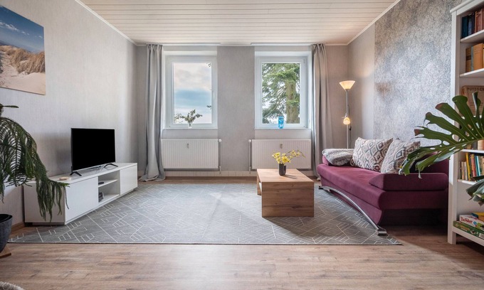 Hohenmocker Appartement | Appartement "Landglück" avec terrasse privée, jardin partagé et Wi-Fi